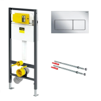 инсталляция для унитаза viega prevista dry 792824 с кнопкой смыва prevista 773717, хром