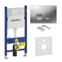 инсталляция для унитаза geberit duofix h112 с кнопкой смыва delta50, мат. хром