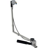 сифон с переливом geberit удлиненный для ванны, d52 мм, длина 73 см, хром глянцевый 150.711.21.1