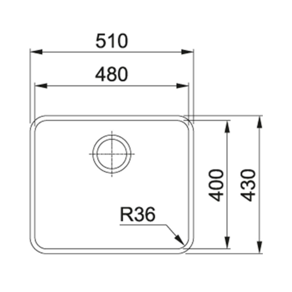 мойка кухонная franke aton anx 110-48
