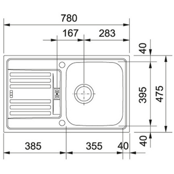мойка кухонная franke efl 614-78