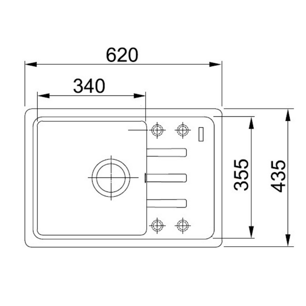 мойка кухонная franke malta bsg 611-62 (оникс)