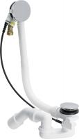 сифон viega simplex trio для ванны с наполнением переливом, накладка mt5 728007
