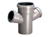 крестовина канализационная wavin 206035042 110x50x50/67°