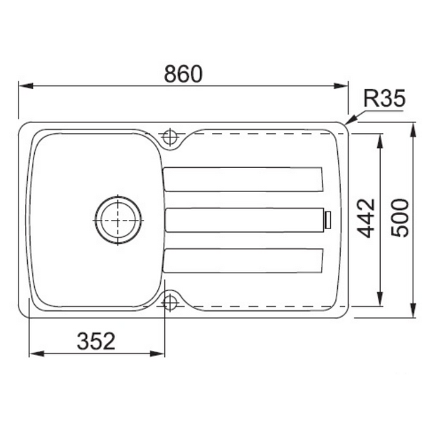 мойка кухонная franke antea azg 611-86 (бежевый)