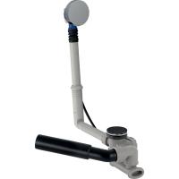 сифон с переливом geberit для ванны и душевого поддона, d52 мм, длина 26 см, хром глянцевый 150.520.21.1