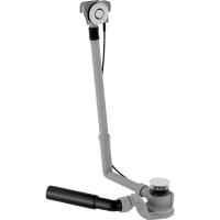 сифон с переливом geberit для ванны с системой нажатия pushcontrol, d52 мм, высота 60 см, хром глянцевый 150.757.21.1