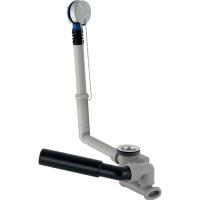 сифон с переливом geberit для ванны с пробкой на цепочке d52 мм, хром глянцевый 150.017.00.1