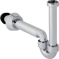 сифон geberit для умывальника и биде, d40 мм, горизонтальный выпуск, хром глянцевый 151.105.21.1