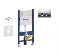 инсталляция для унитаза geberit duofix h112 с кнопкой смыва delta21, хром