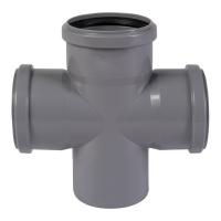 крестовина канализационная wavin 206035054 110x110x110/88°