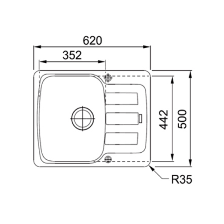 мойка кухонная franke azg 611-62 (серый)