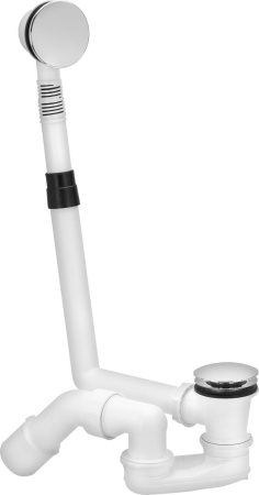 сифон с переливом viega click clack для ванны, d52 мм 572853
