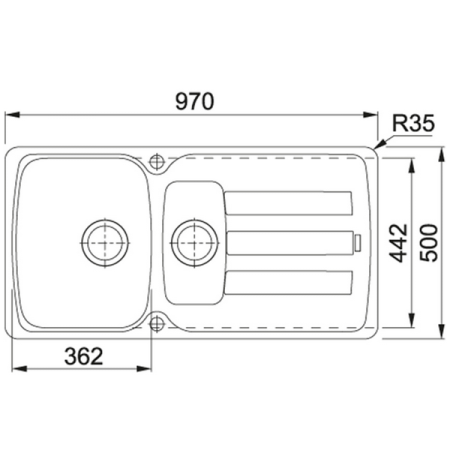 мойка кухонная franke antea azg 651 (серый)