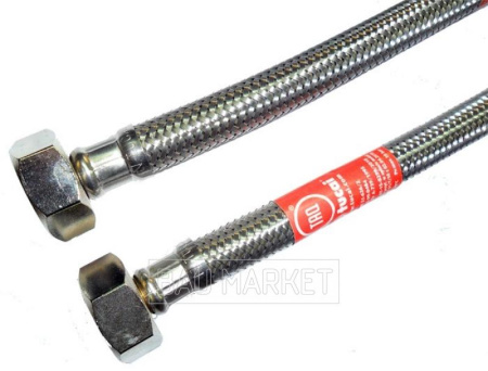 подводка для воды 3/8 - 3/8 гайка-гайка tucai 080 см.