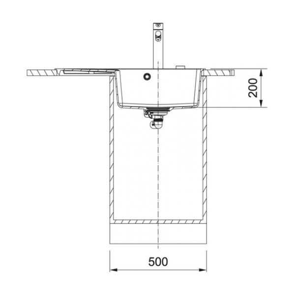 мойка кухонная franke cng 611/211-78 tl серый, чаша слева