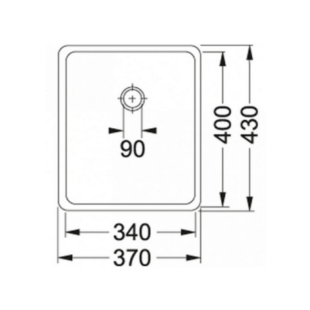 мойка кухонная franke kubus kbx 110-34 (122.0036.607)