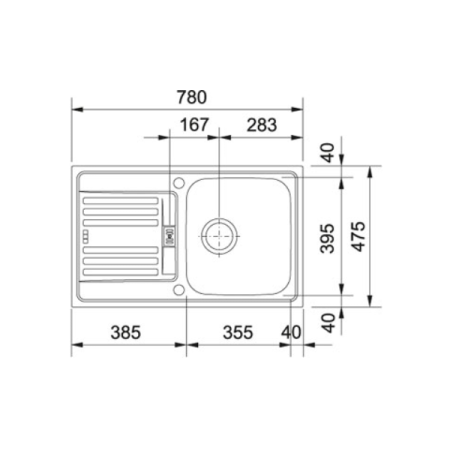 мойка кухонная franke euroform efn 614-78