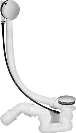 сифон с переливом viega simplex для ванны, d52 мм 285357