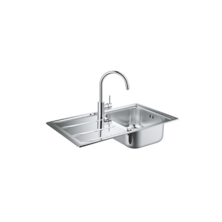 k400 набор grohe мойка + смеситель concetto (31570sd0)