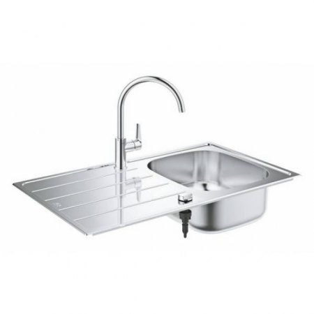 k200 набор grohe мойка + смеситель bau (31562sd1)