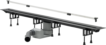 душевой лоток viega advantix vario 704353 с матовой вставкой sr1 [0.8 л/с]